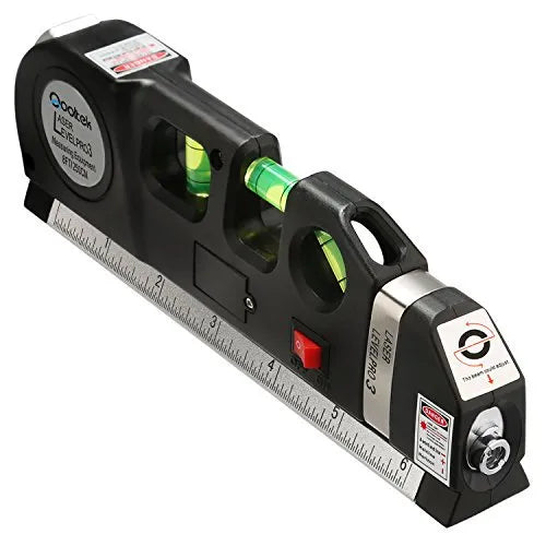 Laser Leveler With Measuring Tape & Laser Beam